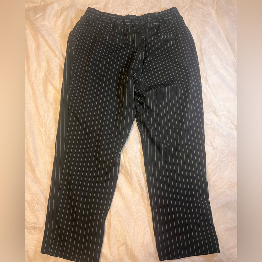 A New Day ankle length cute work pants, pinstriped